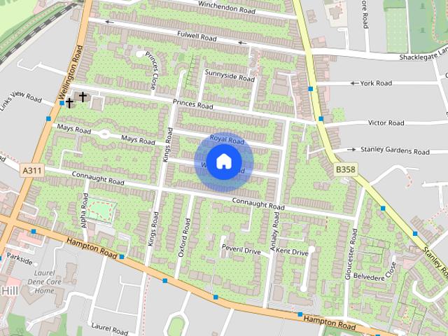 House for rent in Hampton Hill, Greater London