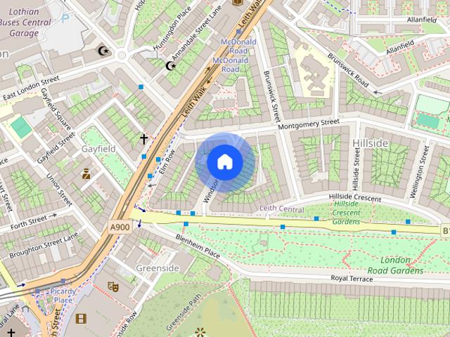 Apartment for rent in Hillside, Leith