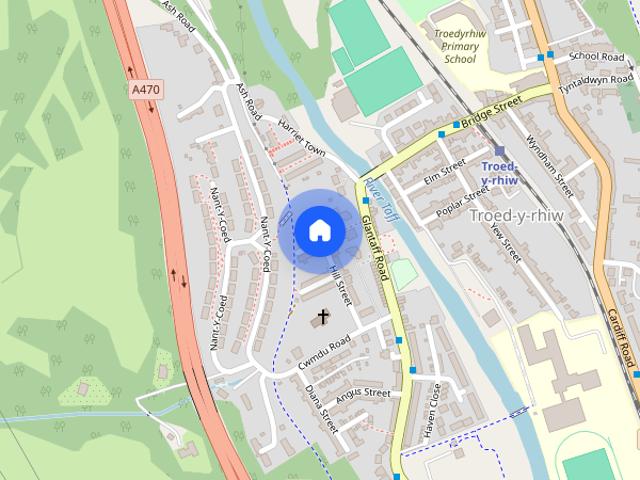 House for rent in Troed-y-rhiw, Troedyrhiw