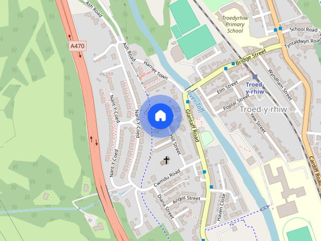 House for rent in Troed-y-rhiw, Troedyrhiw