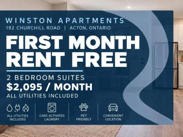 Apartment for rent in Acton, Golden Horseshoe