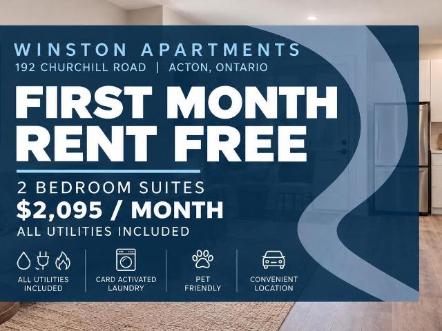 Apartment for rent in Acton, Golden Horseshoe