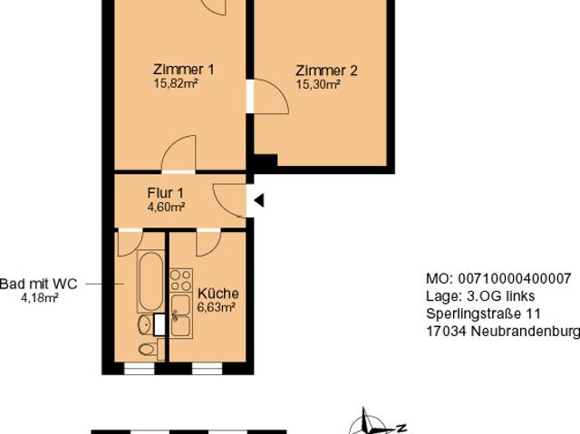 Apartment mieten in Neubrandenburg, Mecklenburg-Vorpommern
