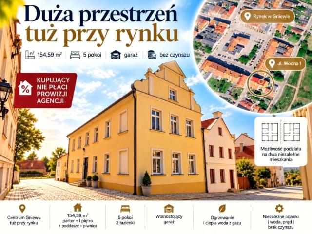 Mieszkanie na sprzedaż w Gniew, powiat tczewski