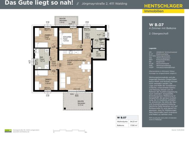 Etagenwohnung kaufen in Walding Etagenwohnung kaufen in Walding