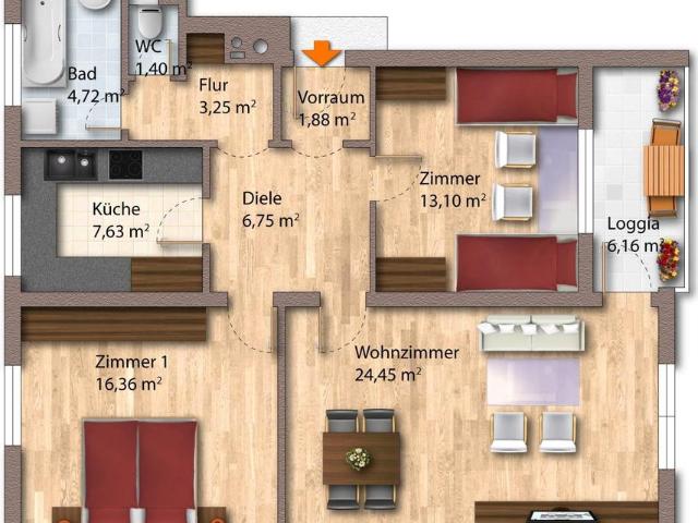 Apartment mieten in Saalfelden, Thor