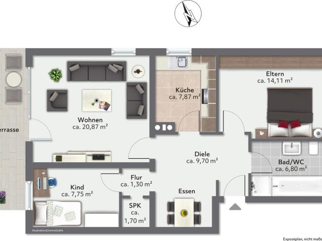 Wohnung kaufen in Großkarolinenfeld, Bayern