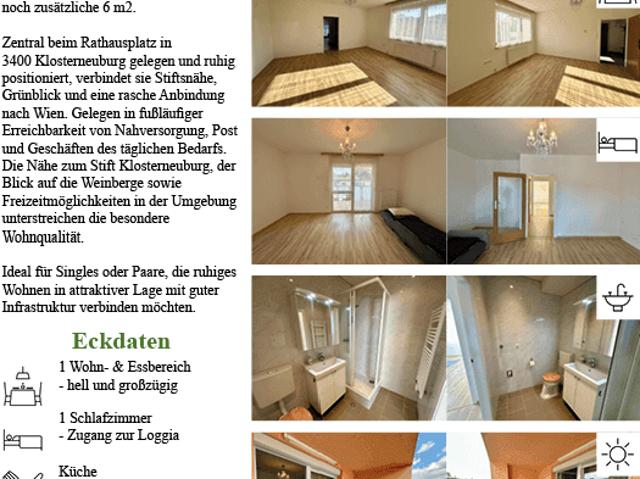 Apartment mieten in Klosterneuburg, Niederösterreich