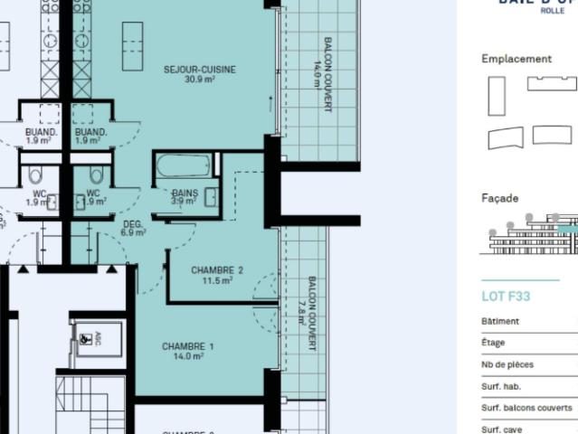 Wohnung mieten in Rolle, Waadt