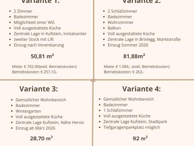 Apartment mieten in Kufstein, Tirol