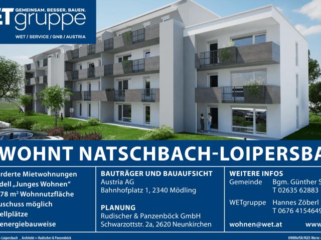 Apartment mieten in Natschbach-Loipersbach, Niederösterreich