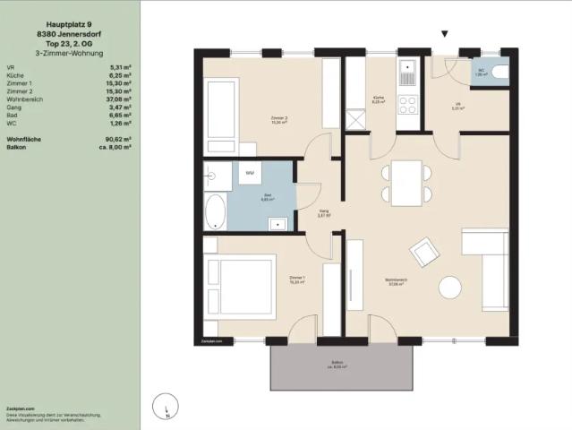 Wohnung mieten in Jennersdorf, Burgenland