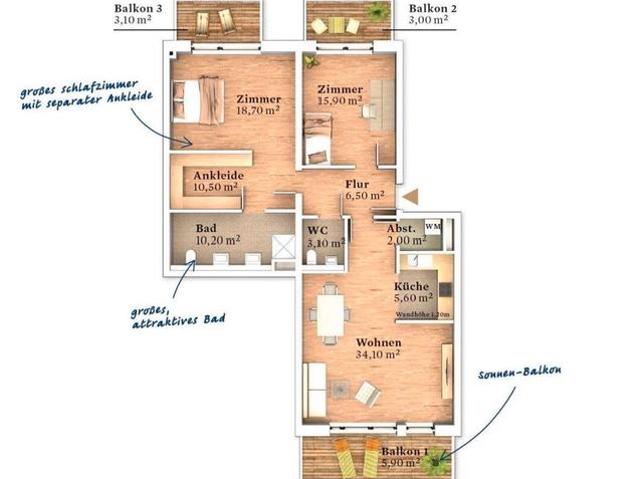 Wohnung mieten in Mitte, Bremen