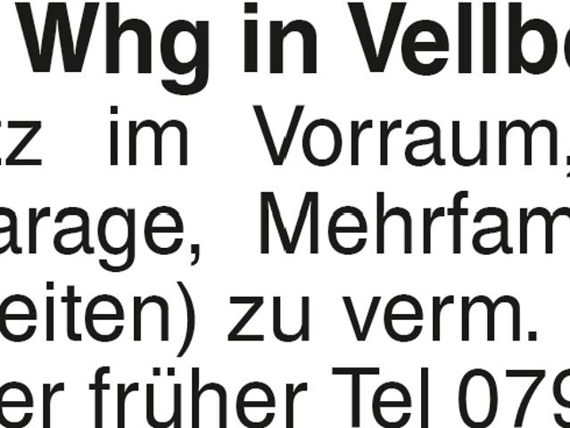 Wohnung mieten in Vellberg, Baden-Württemberg