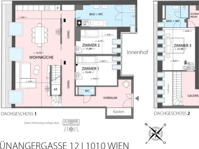 Wohnung mieten in Donaustadt, Wien