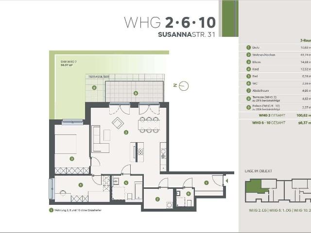 Wohnung kaufen in Stadtwald, Essen