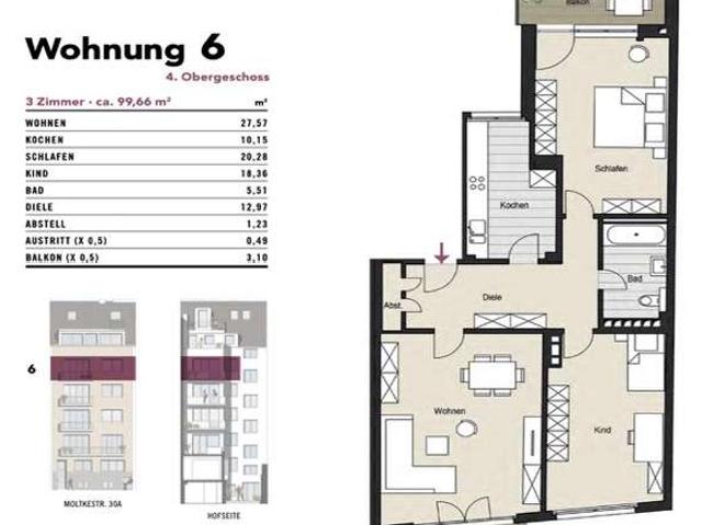 Etagenwohnung kaufen in Köln, Altstadt-Nord