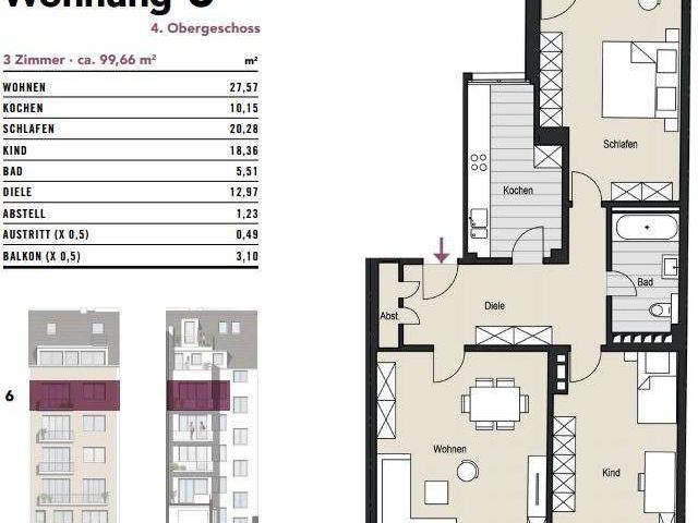 Etagenwohnung kaufen in Köln, Neustadt/Süd