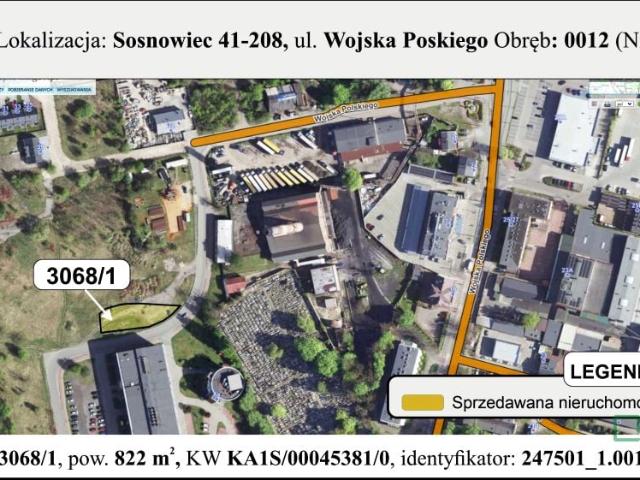 Grunt na sprzedaż w Sosnowiec, Śląskie