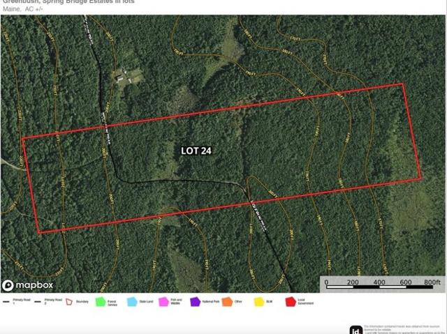 Land for sale in Greenbush, Maine
