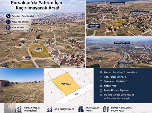 Pursaklar, Ankara içerisinde satılık Arsa