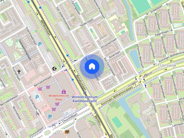 Appartement te huur in Transwijk, Bedr.geb. Kanaleneiland, Utrecht