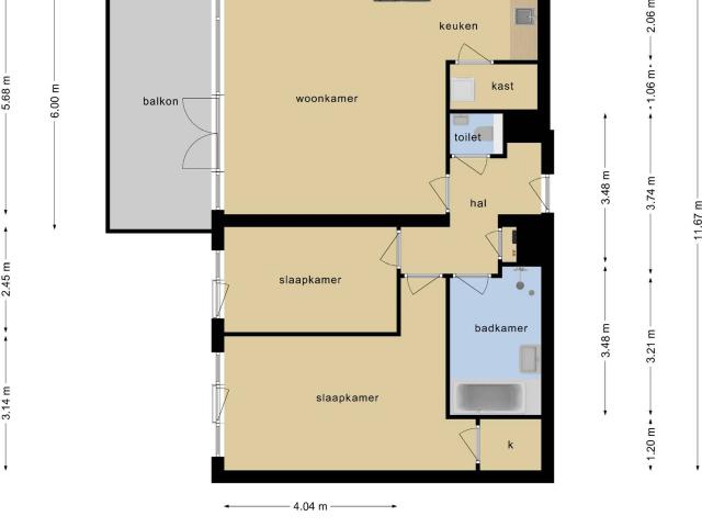 Appartement te huur in Breda, Noord Brabant