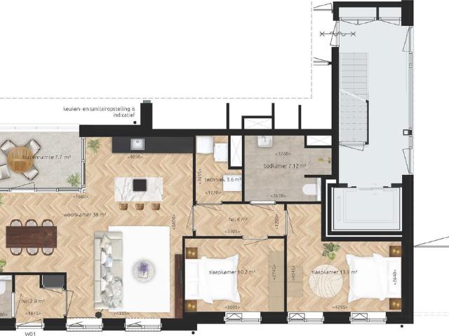 Benedenwoning te koop in Prinsenbeek, Noord Brabant