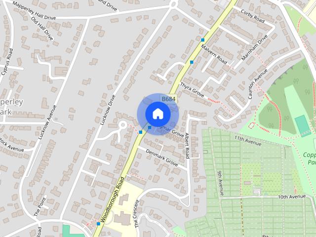 Apartment for rent in Mapperley Park, City of Nottingham