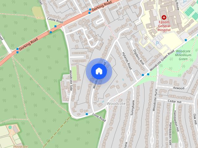 House for rent in Woodcote, Epsom