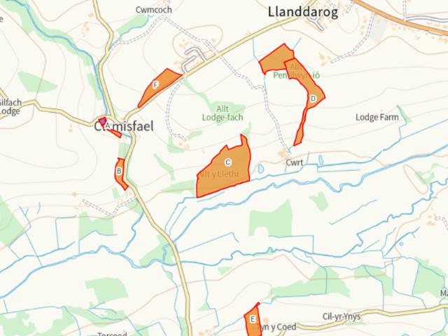 Land for sale in Llanddarog, Wales