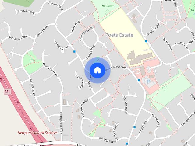 House for rent in Poets Estate, Newport Pagnell