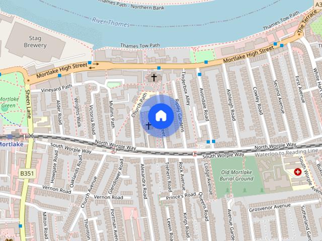 House for rent in Mortlake, Greater London