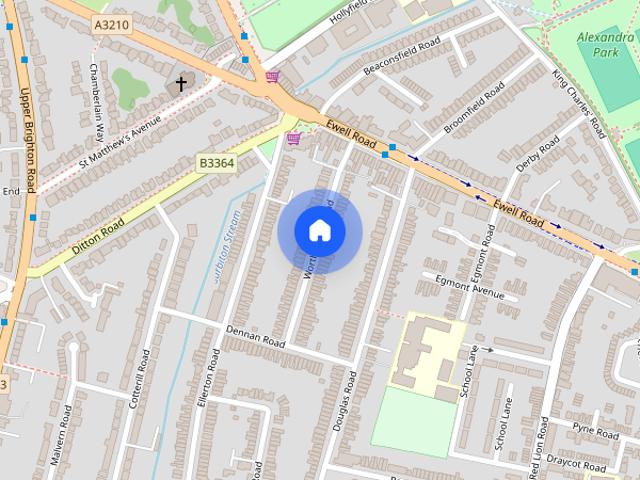 House for rent in Tolworth, Greater London