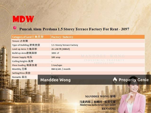 Warehouse for rent in Selangor