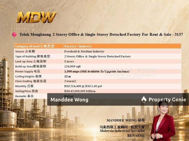 Warehouse for rent in Selangor