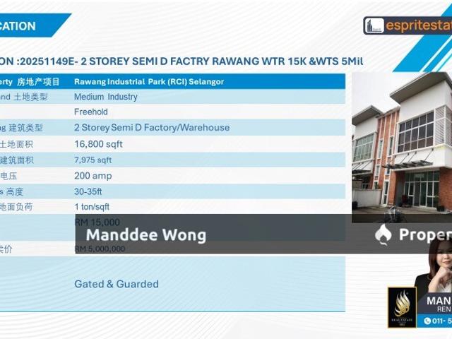 Warehouse for rent in Selayang, Selangor