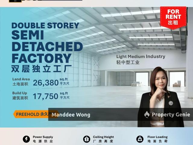 Warehouse for rent in Jenjarom, Selangor