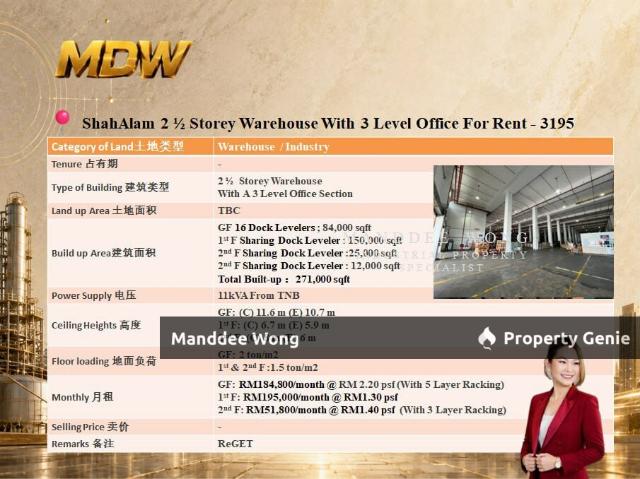 Warehouse for sale in Petaling, Alam Impian