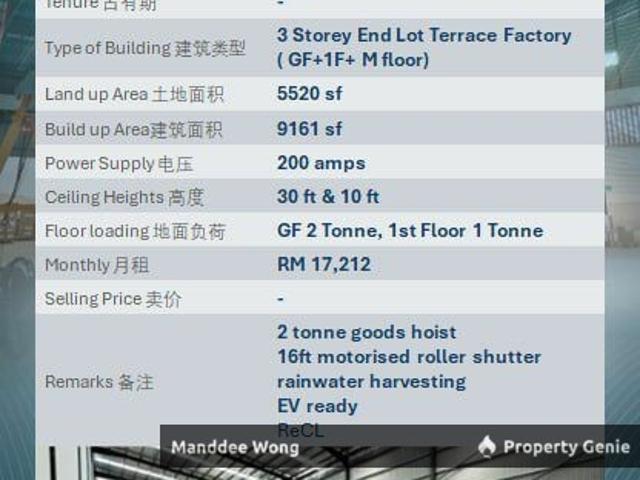 Warehouse for rent in Port Klang, Selangor