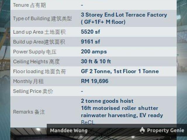 Warehouse for rent in Port Klang, Selangor