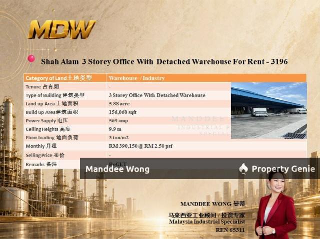 Warehouse for sale in Petaling, Alam Impian