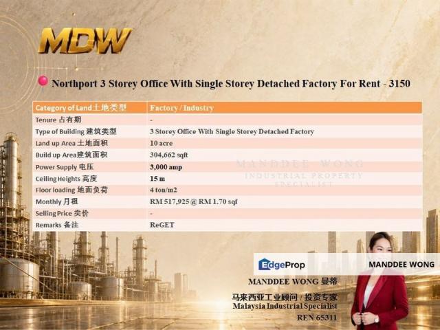Warehouse for rent in Port Klang, Selangor