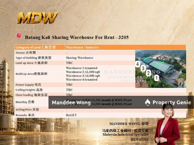 Warehouse for sale in Kampung Sungai Masin, Batang Kali