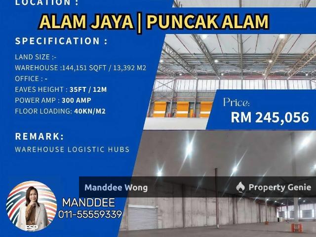 Warehouse for sale in Selangor