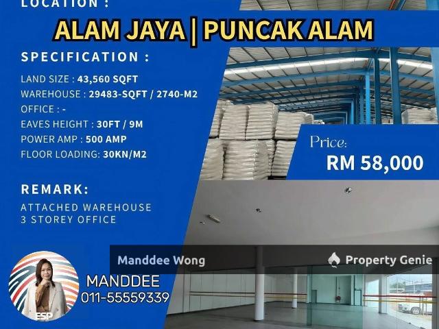 Warehouse for sale in Selangor