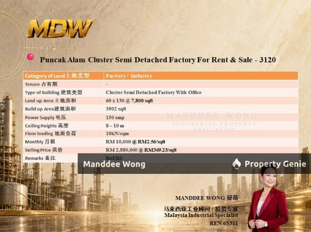 Warehouse for rent in Selangor