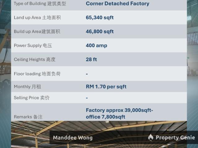 Warehouse for rent in Selangor