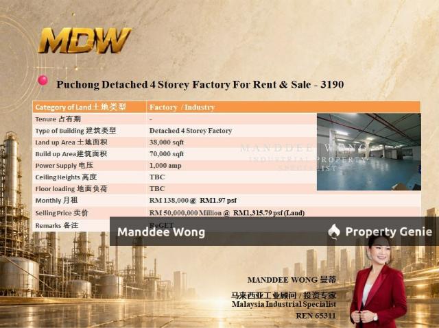 Warehouse for rent in Petaling, Subang Jaya