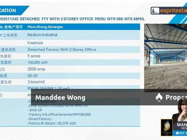 Warehouse for rent in Port Klang, Selangor